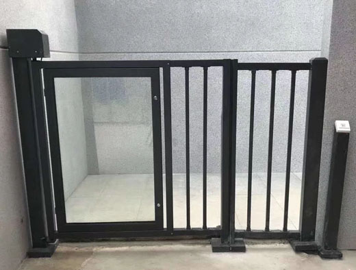 小區人行通道小門社區廣告小門智能通道閘